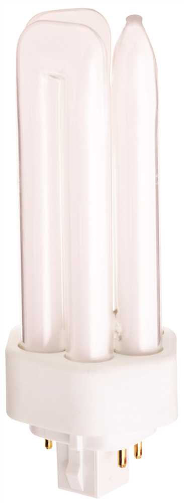 Satco&reg; Hygrade Triple Tube Compact Fluorescent Lamp, T4, 26 Watts, 3000k, 82 Cri, Gx24q-3 Base