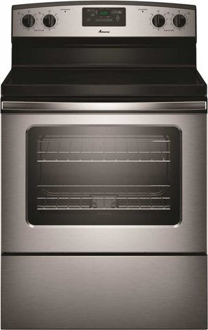 Amana&reg; 4.8 Cu. Ft. Smooth Top Electric Range With Radiant Elements, Stainless Steel