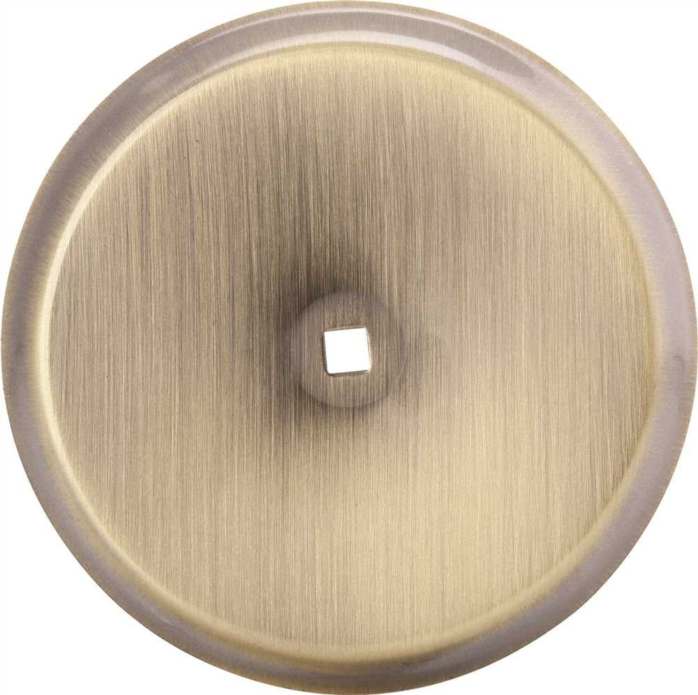 Anvil Mark&reg; Backplate, 2-3-4 In. Diameter, Antique Brass, 5 Per Pack