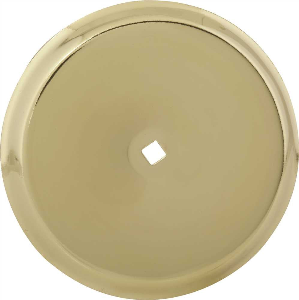 Anvil Mark&reg; Backplate, 2-3-4 In. Diameter, Polished Brass, 5 Per Pack