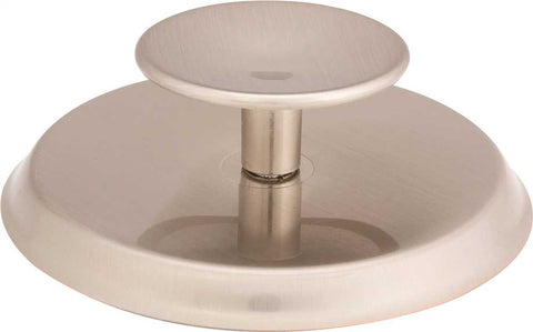 Anvil Mark&reg; Knob And Backplate, 2-3-4 In. Diameter, Satin Nickel, 25 Per Pack