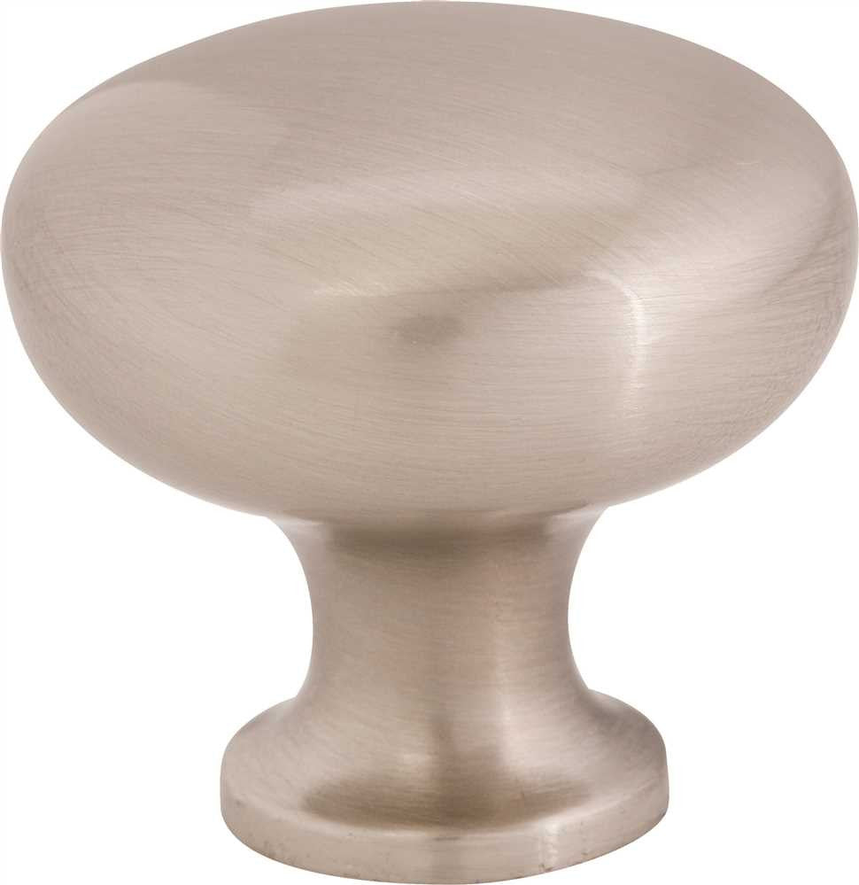 Anvil Mark&reg; Cabinet Knob 1-1-8 In., Stain Nickel Finish, 5 Per Pack