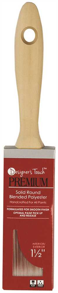 Designer Touch&trade; Premium Poly Varnish Brush, 1-1-2 In.