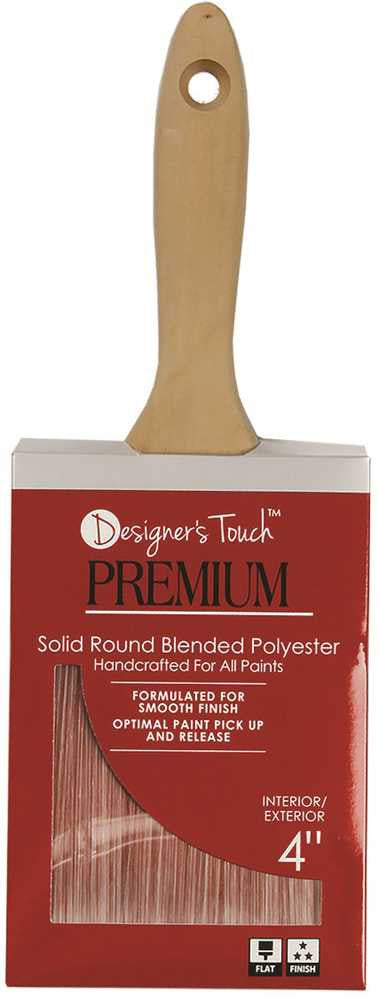 Designer Touch&trade; Premium Poly Varnish Brush, 4 In.