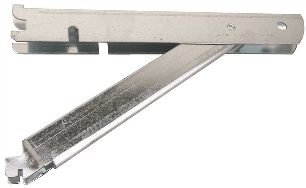 Fast Mount&reg; Double Shelf Bracket, Galvanized Steel, With Support, 10 In.