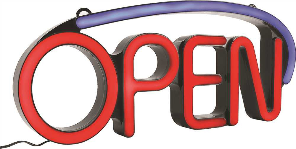 Hy-ko&reg; Led "open" Sign, 22-1-2 In. X 9-1-2 In.