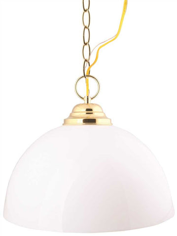 Monument&reg; 1-light Pendant With Acrylic Dome, Polished Brass, 15 X 11-1-2 In., 1 100-watt G40 Medium-base Bulb (not Included)