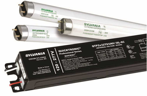 Sylvania Quicktronic Professional Electronic Ballast, T8, Instant Start, 2 X 32 Watts, 120 Volts