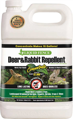 Liquid Fence&reg; Deer And Rabbit Repellent, Concentrate, 1 Gallon