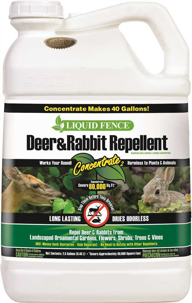 Liquid Fence&reg; Deer And Rabbit Repellent, Concentrate, 2.5 Gallons