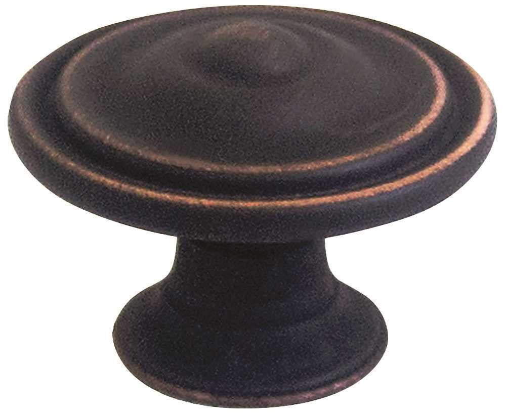 Anvil Mark&reg; Cabinet Knob, 1-1-2 In., Oil Rubbed, 5 Per Pack