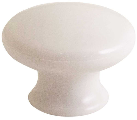 Anvil Mark&reg; Cabinet Knob, 1-3-4 In., Ivory, 5 Per Pack