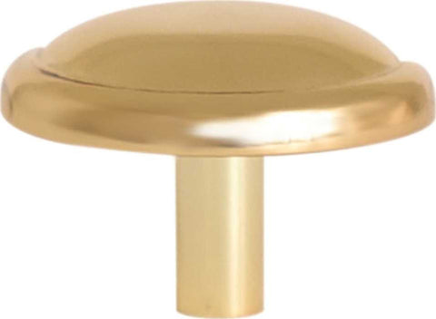 Anvil Mark&reg; Cabinet Knob, 1-1-4 In., Polished Brass, 5 Per Pack