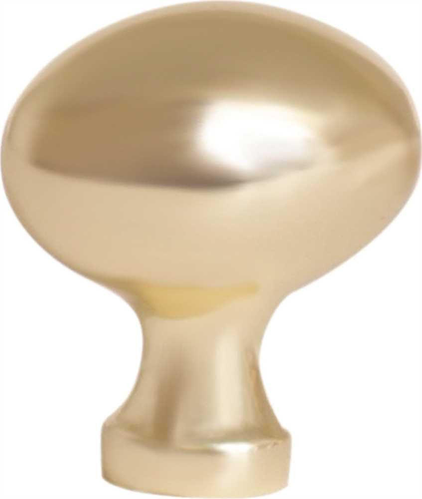 Anvil Mark&reg; Cabinet Knob, 1-3-4 In., Polished Brass, 5 Per Pack