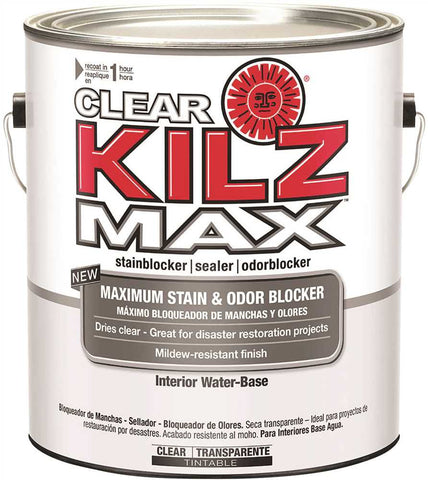 Kilz&reg; Max Clear Water-based Primer, Interior-exterior, 1 Gallon