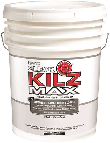 Kilz&reg; Max Clear Water-based Primer, Interior-exterior, 5 Gallon