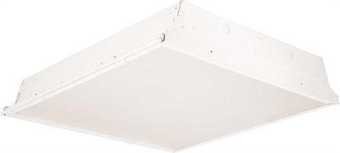 Columbia Lighting&reg; Led Lensed Troffer, 2 X 2 Ft., 3500k, High Lumen, Grid, White Flush Steel, Acrylic Lens, 120 - 277 Volts