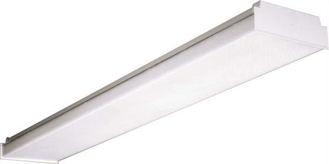 Columbia Lighting&reg; Fluorescent Low Profile Wraparound, 4 Ft., Narrow Body, Uses (2) 25, 28, 30, 32 Watt T8 Lamps*