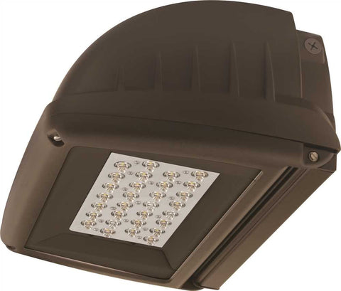 Spaulding Lighting&reg; Led Laredo Compact Wall Pack, 30 Leds, Universal Voltage, 5000k, Type Iii Ies Distribution, Bronze