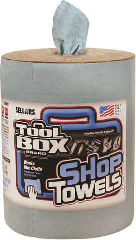 Toolbox Z400 Big Grip Refill Blue Shop Towels, 10 In. X 12 In., Blue, 200 Sheets Per Roll, 6 Rolls Per Case