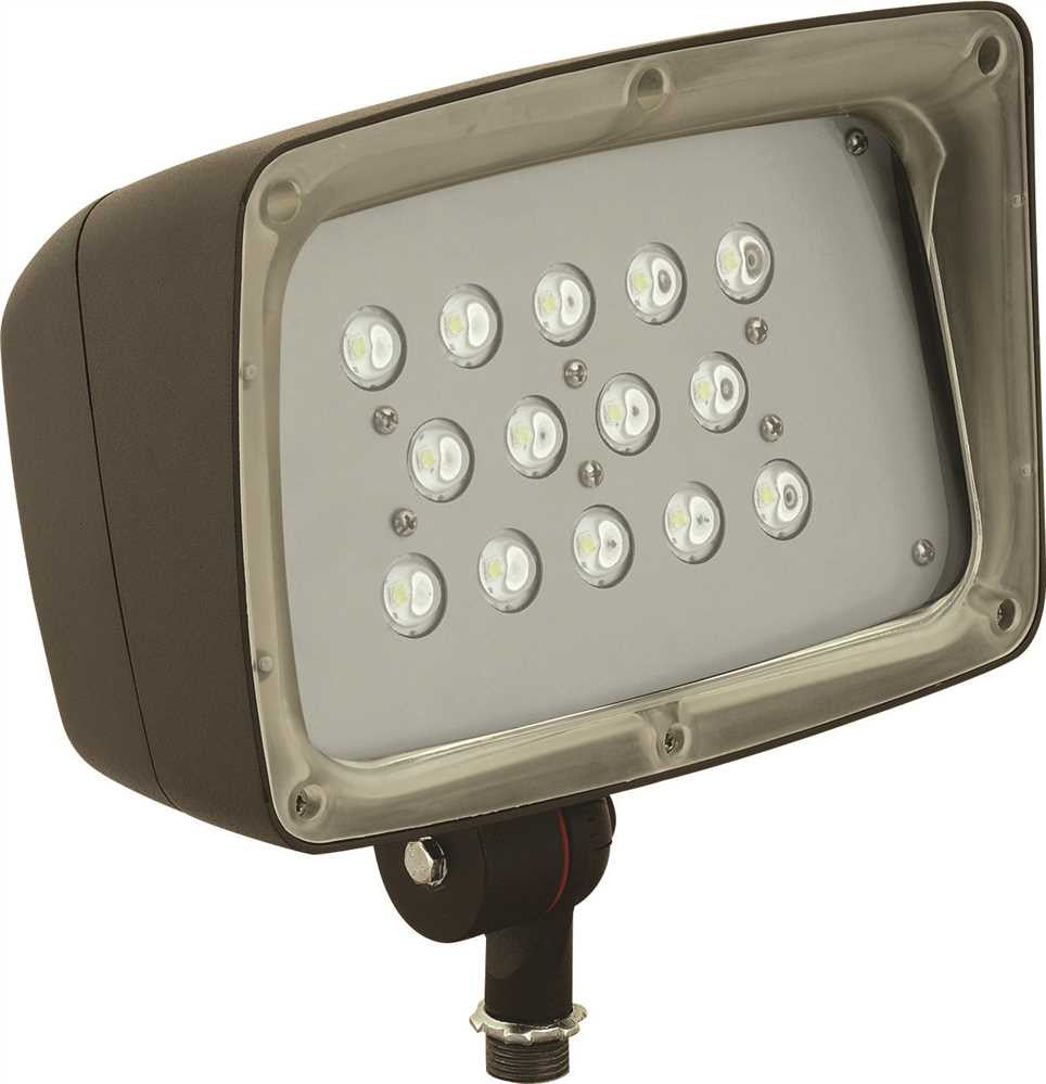 Hubbell Lighting&reg; Led Fml Decorative Floodlight With Photocell, 53 Watts, 5100k, 4,285 Lumens, 120-277 Volts, Dark Bronze