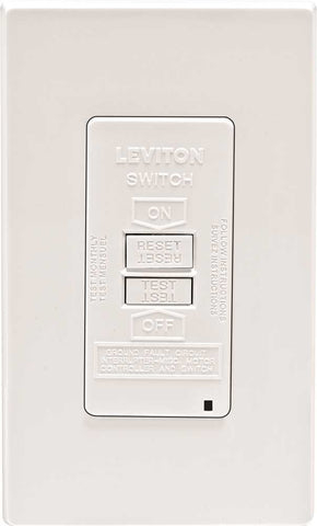 Leviton&reg; Smartlockpro&reg; 2-pole Blank Face Duplex Gfci Receptacle With Led, White, Nema 5-20r, 125 Volts, 20 Amps