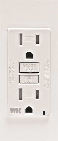 Leviton&reg; Smartlockpro&reg; Weather & Tamper-resistant Duplex Gfci Receptacle With Led, White, Nema 5-15r, 125 Volts, 15 Amps