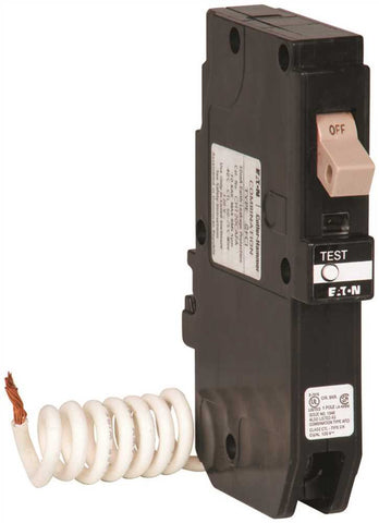 Eaton Ch Series Single Pole Gfci Breaker, Self-test, 120-240 Volt, 15 Amps