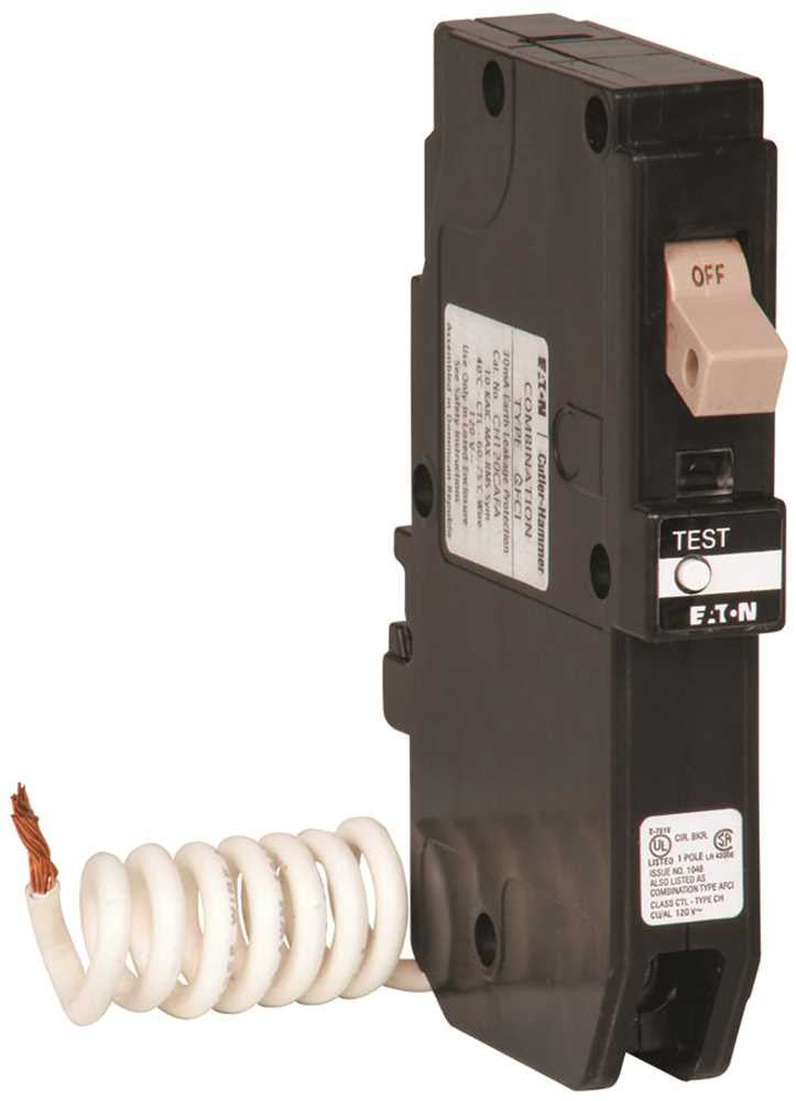 Eaton Ch Series Single Pole Gfci Breaker, Self-test, 120-240 Volt, 20 Amps