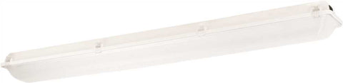 Columbia Lighting&reg; Led Enclosed And Gasketed Fixture, 4 Ft., 3500k, Medium Lumen, Ribbed Frosted Acrylic, Fixed Output