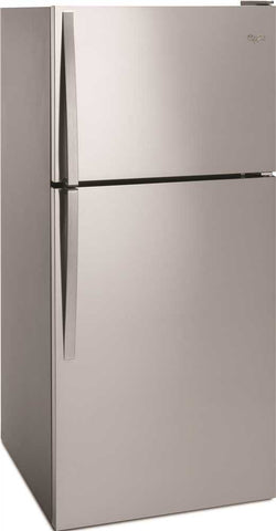 Whirlpool&reg; 18 Cu. Ft. Top Freezer Refrigerator ,installed Icemaker,stainless Steel