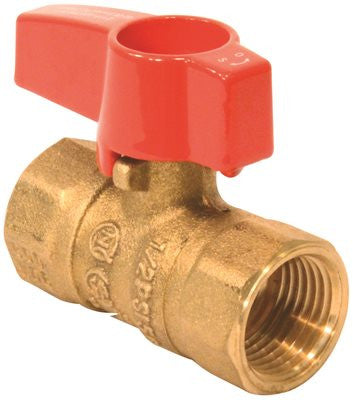 Tee Handle Gas Valve 1-2" 5 Psi