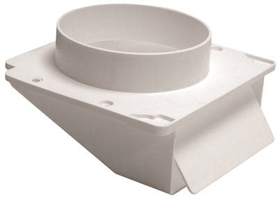 Lambro Industries Industries Plastic Under Eave Vent, 4in., White