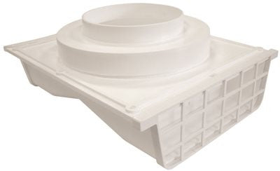 Lambro Industries Plastic Double Sided Under Eave Vent, 4" Or 6", White