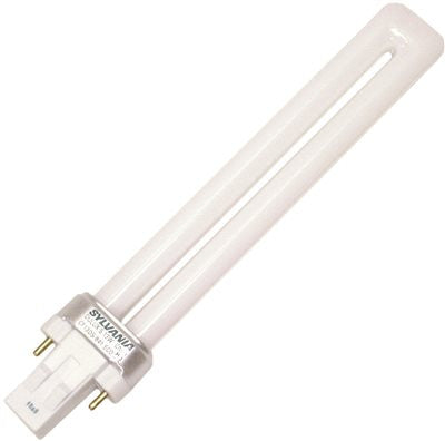 Sylvania Dulux&reg; S Preheat Ecologic&reg; Single Tube Compact Fluorescent Lamp, T4, 13 Watts, 5000k, 82 Cri, Gx23 Base