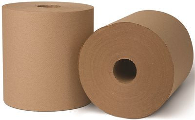 Renown&reg; Controlled Use Roll Towel (y) Natural 8" X 1000' 1 Ply 6 Per Case