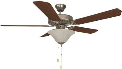 Bala&reg; Dual Mount Ceiling Fan With Bowl Light Kit, 52 In., Brushed Pewter