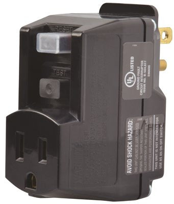 Coleman Cable Yellow Jacket&reg; Plug In Gfci., Yellow