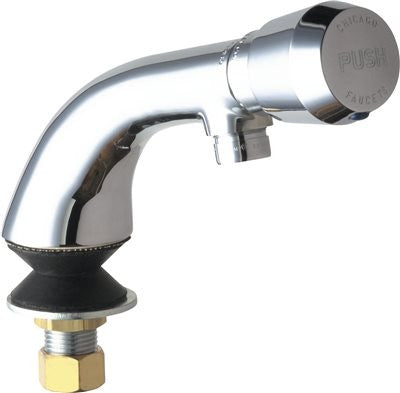 Chicago Single Inlet Metering Sink Faucet 2.2 Gpm Lead Free