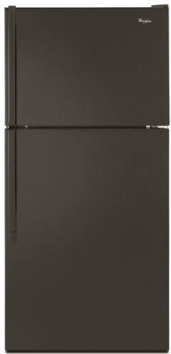 Whirlpool&reg; Energy Star&reg; 14.6 Cu. Ft. Top Freezer Refrigerator, Black, Reversible Door Swing