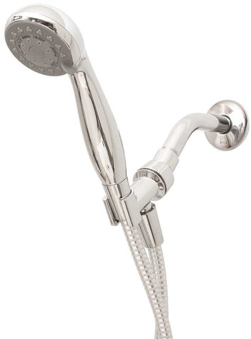 Premier Handheld 3-function Shower Kit With Bracket And Hose, Chrome, 1.75 Gpm