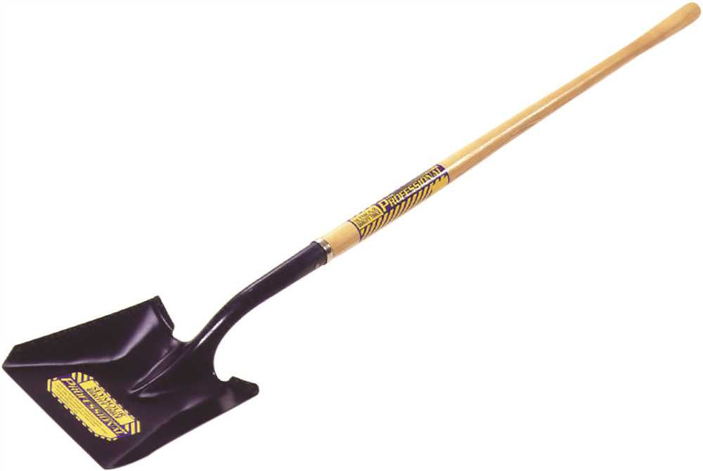 Seymour 20 Series Square Point Shovel, Professional Grade, 48" Wood Handle