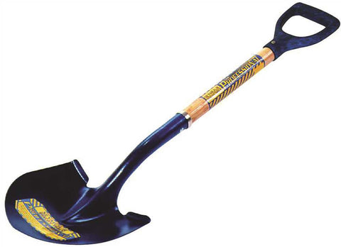 Seymour 20 Series Round Point Shovel, Professional Grade, 30", Wood Handle And Poly D-grip