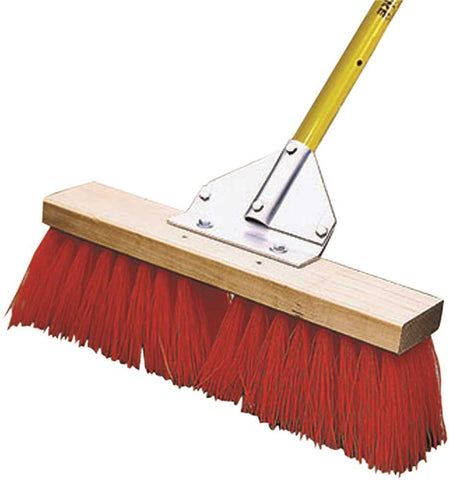 Midwest Rake Street And Landscape Broom, 18 In. With 60 In. Ergonomic Aluminum Handle