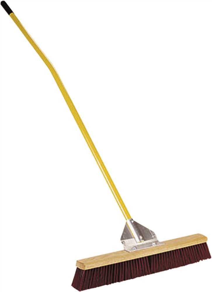 Midwest Rake General Purpose Broom, 24 In. With 60 In. Ergonomic Aluminum Handle