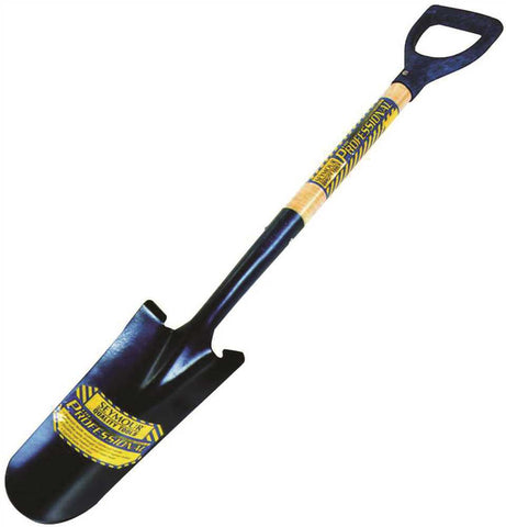 Seymour 20 Series Drain Spade Professional Grade,  14 In. Wood Handle And Poly D-grip