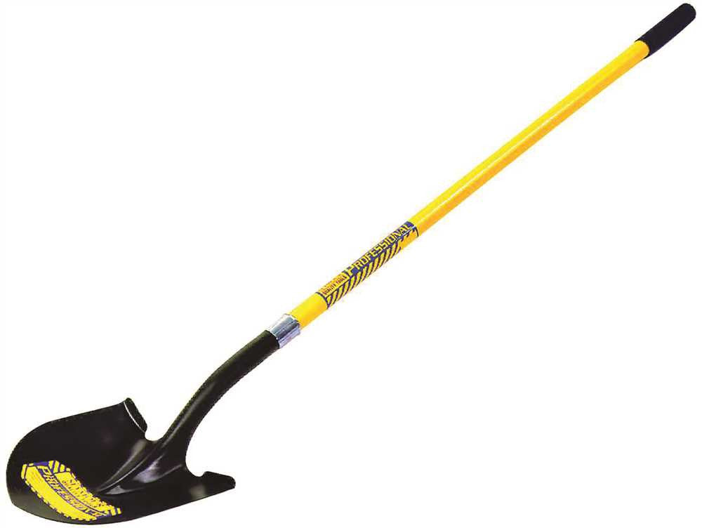 Seymour 40 Series Round Point Shovel Professional Grade With 46 In. Fiberglass Handle And Perma Grip