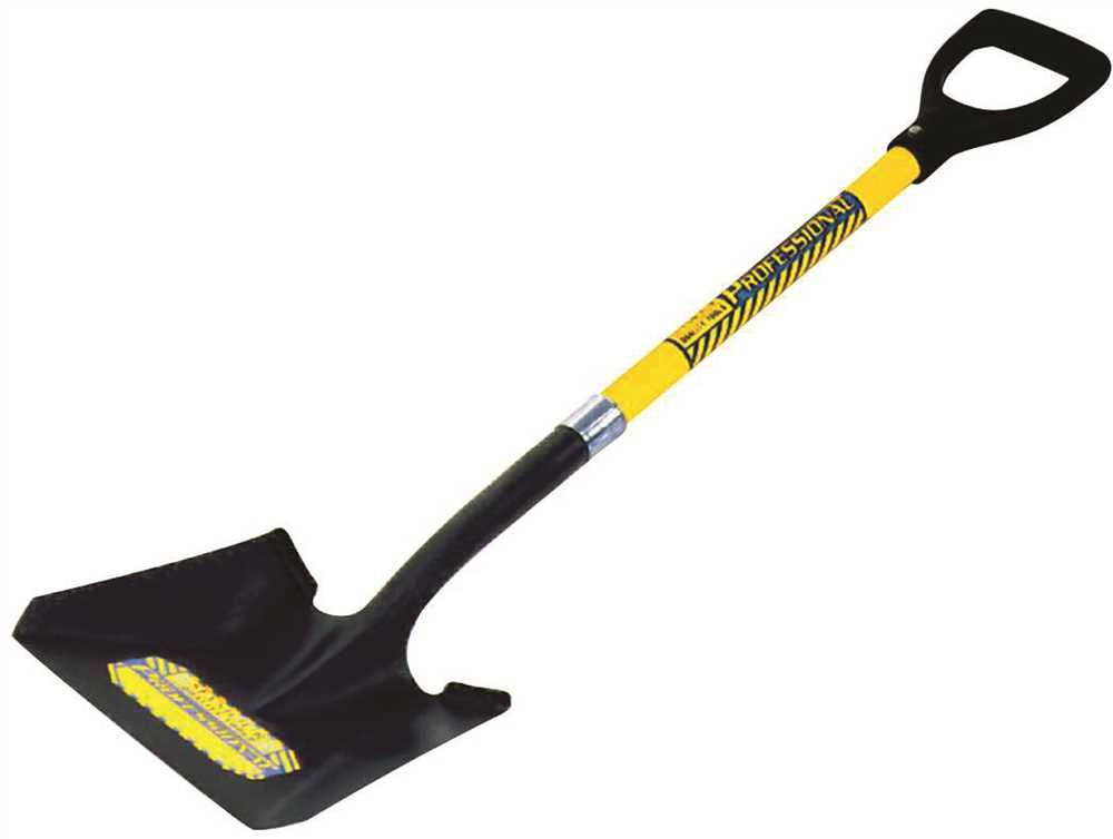 Seymour 40 Series Square Point Shovel Professional Grade With 28 In. Fiberglass Handle And Perma Grip