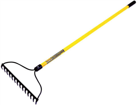 Seymour 40 Series Professional Grade Bow Rake, 15 In., 14 Tine With 60 In. Fiberglass Handle