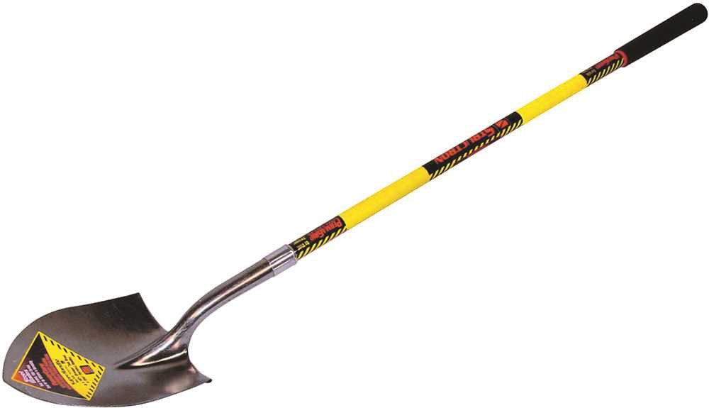 Structron&reg; Round Point Shovel With 48 In. Fiberglass Handle